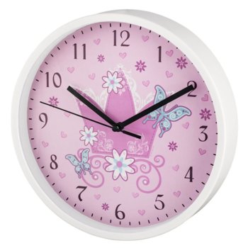 Часовник Hama Crown 186377, детски, аналогово указание, розово-бял image