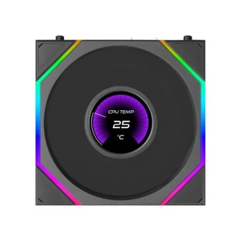Lian Li UNI FAN TL LCD FLEX Black Reverse | JAR Computers Lian Li UNI FAN TL LCD FLEX Black Reverse