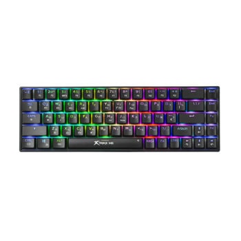 Клавиатура Xtrike ME GK-995W, безжична, механична, гейминг, RGB подсветка, Anti-ghosting, черна, USB, Bluetooth | JAR Computers Xtrike ME GK-995W BK