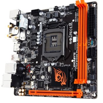 Дънна платка Gigabyte GA-B150N Phoenix-WIFI (rev 1.0), B150, LGA1151, DDR4, PCI-E (HDMI&DVI), 4x SATA 6Gb/s, 1x M.2 connector, 4x USB 3.0, Wi-Fi 802.11ac, Bluetooth 4.2, Mini-ITX | JAR Computers Gigabyte GA-B150N Phoenix-WIFI (rev. 1.0)