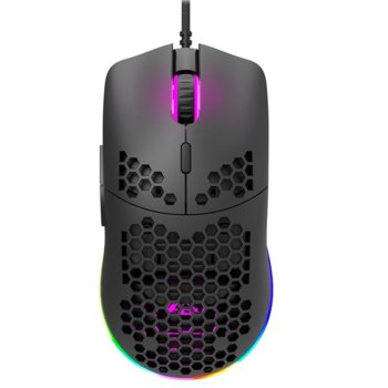 Мишка Canyon Puncher GM-11 (CND-SGM11B), оптична (3200 dpi), USB, черна, гейминг, 7 програмируеми бутона, RGB подсветка | JAR Computers Canyon CND-SGM11B