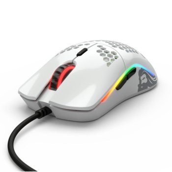Мишка Glorious Odin O, оптична (12 000dpi), USB, лъскаво бяла, геймърска, подсветка image