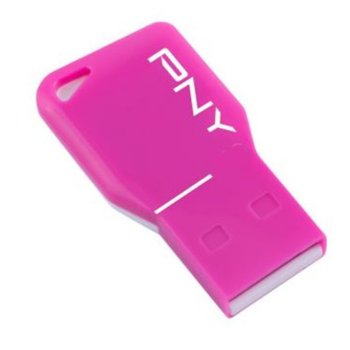 8GB PNY Key Attache for Her Pink