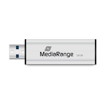 Памет 128GB USB Flash Drive, MediaRange MR918, USB 3.0, сребриста | JAR Computers USB 3.0 128GB MediaRange MR918