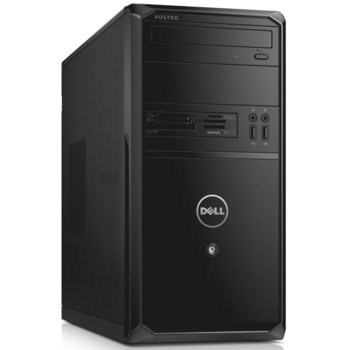 Настолен компютър Dell Vostro 3900 MТ (GBEARMT1605_118_P_UBU), четири-ядрен Haswell Intel Corе i5-4460 3.2/3.4 GHz, 4GB DDR3 RAM, 500GB 7200rpm, 2x USB3.0, клавиатура и мишка, Linux, 8.9kg | JAR Computers Dell Vostro 3900 MТ GBEARMT1605_118_P_UBU