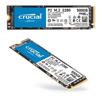 500GB Crucial P2 NVMe M.2 SSD CT500P2SSD8