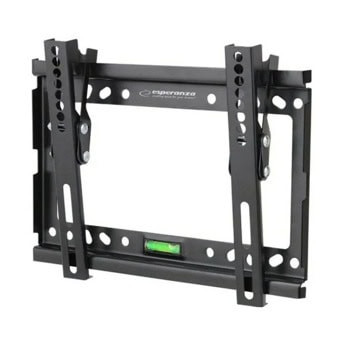 Стойка за телевизор Esperanza ERW010, за стена, за екрани от 14" до 50", VESA до 200x200, до 25kg, черна | JAR Computers Esperanza ERW010