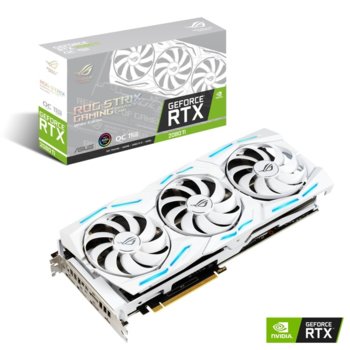 Видео карта Nvidia GeForce RTX 2080 Ti, 11GB, Asus Strix White Gaming OC, PCI-E 3.0, GDDR6, 352bit, HDMI, DisplayPort, USB | JAR Computers Asus ROG STRIX RTX 2080 Ti White OC Edition 11GB