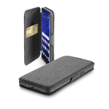 Калъф за Huawei P30 Pro, Cellular Line Book Clutch, flip wallet, синтетична кожа, черен | JAR Computers Калъф Book Clutch за Huawei P30 Pro