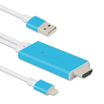 Кабел от Lightning to HDMI USB A(м) 1,5 m 18294