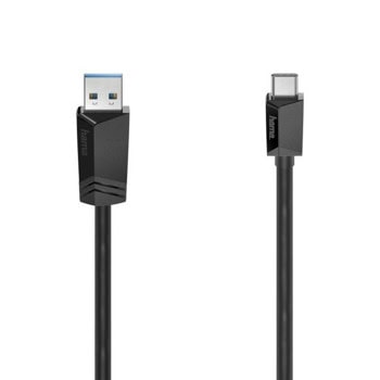 Кабел Hama 200657, от USB A(м) към USB C(м), 1m, черен | JAR Computers HAMA-200657