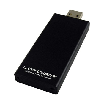 Кутия LC Power LC-USB-M2, за m.2 SSD, USB-C, черна | JAR Computers LC Power LC-USB-M2