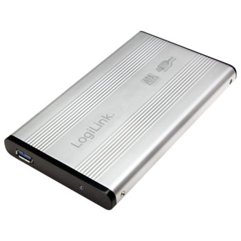 Кутия 2.5" (6.35 cm) LogiLink UA0106A, SATA3, USB 3.0, сребриста | JAR Computers Ext case U3.0-to-SATA2.5 UA0106A Silver LogiLink