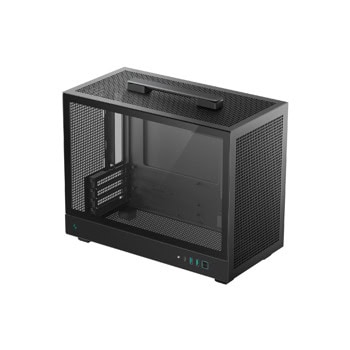 Кутия DeepCool CH160 Plus, microATX/Mini-ITX, 2x USB 3.0, с прозорец, черна, без захранване | JAR Computers DeepCool CH160 Plus R-CH160-BKNGM0-G