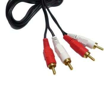 Кабел Royal CABLE-2RCA/500, от 2x чинч(м) към 2x чинч(м), 5m, черен | JAR Computers Royal CABLE-2RCA/500 21008542
