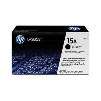 КАСЕТА ЗА HP LASER JET 1000/1005/1200/1220/3300/3320/3330/3380 - P№ C7115A - заб.: 2500k | JAR Computers КАСЕТА ЗА HP LASER JET 1200/3380 - P№ C7115A