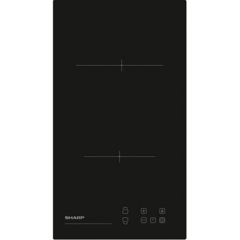 Вграден керамичен плот Sharp KH-3V19NT0K-EU, 2 нагревателни зони, сензорно управление, 9 степени на мощност, черен | JAR Computers Sharp KH-3V19NT0K-EU