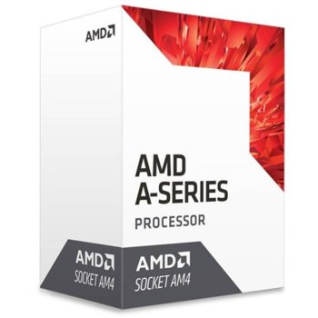 Процесор AMD A8-9600 Bristol Ridge, четириядрен (3.1/3.4GHz, 2MB Cache, 900MHz GPU, AM4) BOX, без охлаждане | JAR Computers AMD 7th Gen A8-9600 AD9600AGABBOX