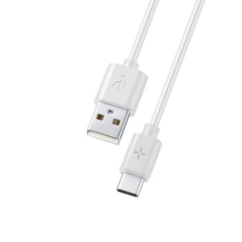 Кабел Ploos 6562, USB Type А(м) към USB Type C(м), 1m, бял image