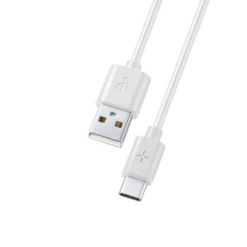 Кабел Ploos 6562, USB Type А(м) към USB Type C(м), 1m, 60W, бял | JAR Computers Кабел данни Ploos USB-C вход 1м