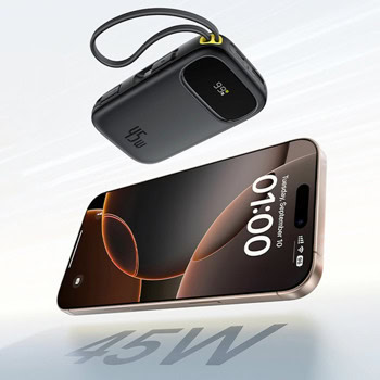 baseus enerfill fc31 qpow2 45w 10000 mah черен