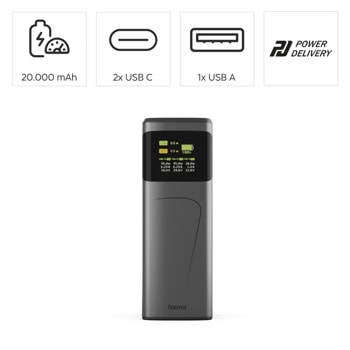 hama high power 65 w 20000 mah 201741 | JAR Computers hama high power 65 w 20000 mah 201741