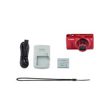 Canon PowerShot SX600 HS, червен, Wi-Fi