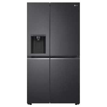 Хладилник с фризер LG GSJV71MCTE, клас E, 635 л. общ обем, свободностоящ, 350 kWh/годишно, Door-in-Door, DoorCooling+, LG ThinQ, черен | JAR Computers LG GSJV71MCTE