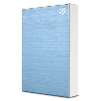 Твърд диск 1TB Seagate One Touch Blue with Password (STKY1000402)(син), външен, 2.5" (6.35 cm), USB 3.0, функция защита чрез парола | JAR Computers Seagate 1TB One Touch Password Blue STKY1000402
