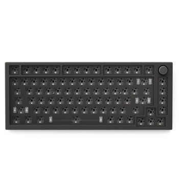 База за клавиатура Glorious - GMMK Pro Black Slate ANSI Layout (GLO-GMMK-P75-RGB-B), гейминг, RGB подсветка, съвместима с повечето суичове, черна, USB | JAR Computers Glorious GLO-GMMK-P75-RGB-B