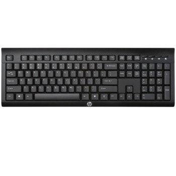 Клавиатура HP K2500, безжична, 4 бързи бутона, USB, черна, Layout Greek image