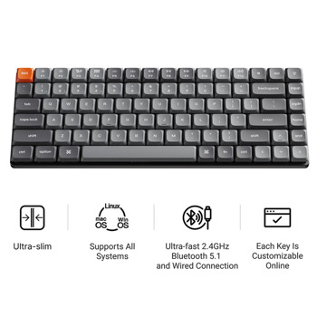 keychron k3 max black qmk brown switch