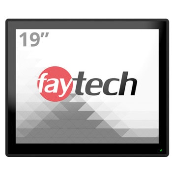 Индустриален тъч монитор Faytech 4010077709 FT19TMCAPOB, 19" (48.26 cm) SXGA сензорен дисплей, DisplayPort, HDMI, VGA, RS232 | JAR Computers Faytech 4010077709 FT19TMCAPOB