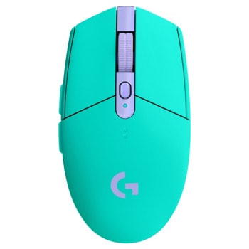 Мишка Logitech G305 Lightspeed (910-006378), оптична (12 000 dpi), безжична, USB, зелена, гейминг, 6 програмируеми бутона | JAR Computers Logitech G305 Lightspeed Mint 910-006378