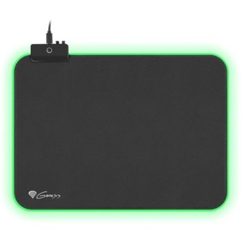 Подложка за мишка Genesis Mouse Pad Boron 500 M, гейминг, черна, RGB подсветка, 350mm x 250mm x 4mm image