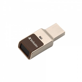 Памет 32GB USB Flash Drive, Verbatim Store'n'Go Dual Drive, USB 3.0, с пръстов отпечатък, сребриста | JAR Computers Verbatim 32GB USB 3.0 Secure