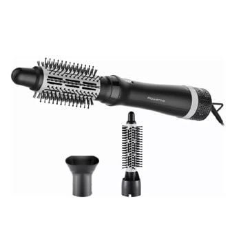 Електрическа четка за коса Rowenta Express Style, керамично покритие, функция "Respect", 3 настройки на въздушния поток, сребристо-черна | JAR Computers Rowenta Express Style Silver/Black CF6320F0