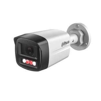 IP камера Dahua IPC-HFW1439TL1P-A-IL-0280B, насочена "bullet" камера, 4Mpix(2560x1440@30fps), 2.8mm обектив, H.265/H.264/H.264H/H.264B/MJPEG, IR осветеност(до 30 метра), вграден микрофон, външна IP67 | JAR Computers Dahua IPC-HFW1439TL1P-A-IL-0280B