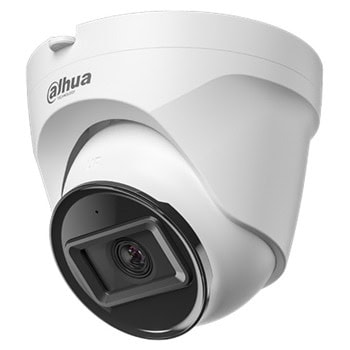 IP камерa Dahua IPC-T1E20-A-0280B, куполна камера, 4Mpix (1920x1080@20FPS), 2.8mm обектив, Smart H.265+/Smart H.264+/H.265/H.264/H.264H/H.264B/MJPEG, IR осветление (до 30m), външна IP67, PoE, microSD до 256GB, микрофон | JAR Computers Dahua IPC-T1E20-A-0280B