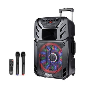 Тонколона Zephyr ZP 9999 A15, 600W RMS, USB, Bluetooth, SD Card Reader, AUX, черна, караоке | JAR Computers Zephyr ZP 9999 A15