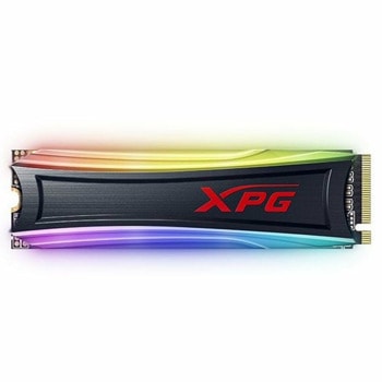 Памет SSD 512GB, A-Data XPG SPECTRIX S40G (AS40G-512GT-C), NVMe, M.2 (2280), скорост на четене 3500 MB/s, скорост на запис 3000 MB/s, RGB подсветка | JAR Computers A-Data XPG SPECTRIX S40G 512GB AS40G-512GT-C
