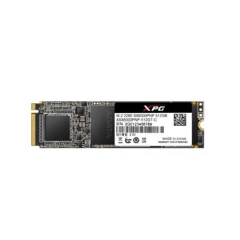 Памет SSD 512GB A-Data XPG SX6000 Pro, PCIe NVMe, M.2 (2280), скорост на четене 2100MB/s, скорост на запис 1500MB/s | JAR Computers A-Data 512GB SSD SX6000 Pro PCIE M.2