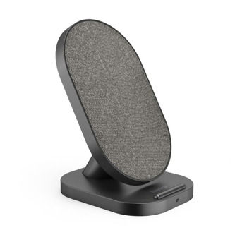 Безжично зарядно Hama QI-FC10S-Fab, от USB-C(ж) към безжично зареждане, 9V/1.67A, черно, 10W | JAR Computers Безжично зарядно Hama QI-FC10S-Fab 201685