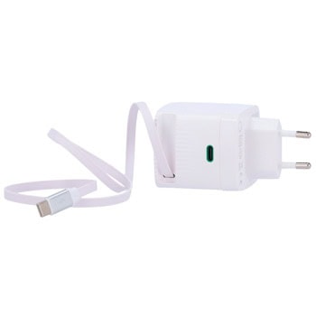 Зарядно устройство Hikvision HS-HUB-GAN67, от контакт към 1x USB-C(ж), 1x USB-C(м), бяло, 67W, QC 3.0 | JAR Computers Hikvision HS-HUB-GAN67