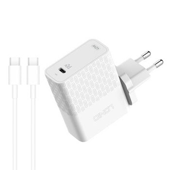 Зарядно устройство LDNIO A1405C, от контакт към 1x USB C(ж), 20V/2A, бяло, 40W, кабел от USB C(м) към USB C(м) | JAR Computers LDNIO A1405C