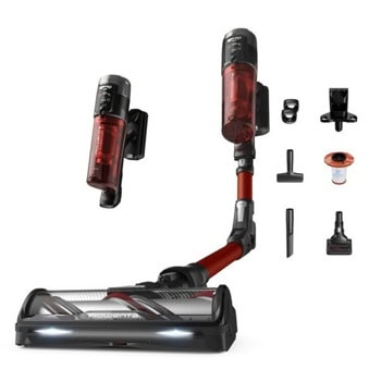 Прахосмукачка Rowenta X-Force Flex 13.60 RH9A73WO, вертикална/ръчна, безжична, 650 ml капацитет на контейнера, до 60 минути време на работа, Cyclone технология, червена | JAR Computers Rowenta X-Force Flex 13.60 RH9A73WO