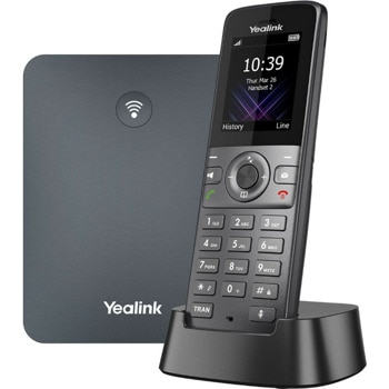 VoIP телефон Yealink W73P, 1.8" TFT цветен дисплей, 10 SIP акаунта и 20 едновременни повиквания, до 35 часа време на работа, сив | JAR Computers Yealink W73P