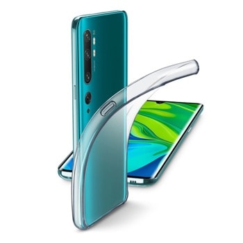 Калъф за Xiaomi Mi Note 10, гумен, Cellularline Fine, прозрачен | JAR Computers Cellularline Fine Xiaomi Mi Note 10