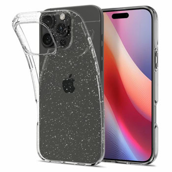 Калъф за Apple iPhone 16 Pro Max, силиконов, Spigen Liquid Crystal Glitter Case, удароустойчив, прозрачен | JAR Computers Spigen ACS07985