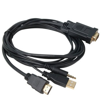 кабел VCom HDMI m to VGA m 1.8m